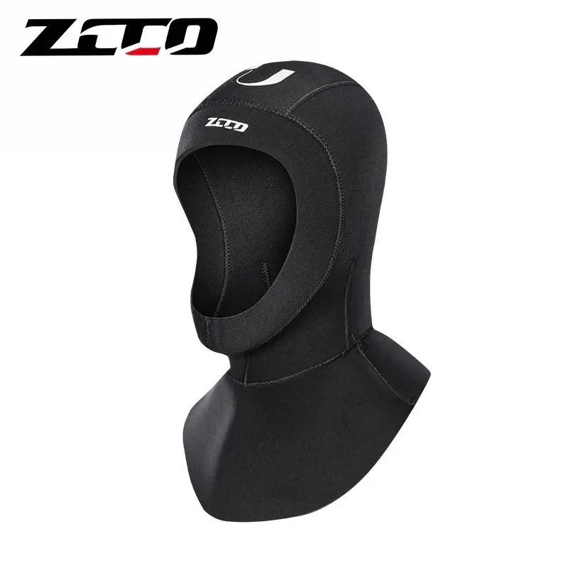 

ZCCO 5mm New neoprene diving head cover with cold and thickened professional protection and warmth diving hat head cover