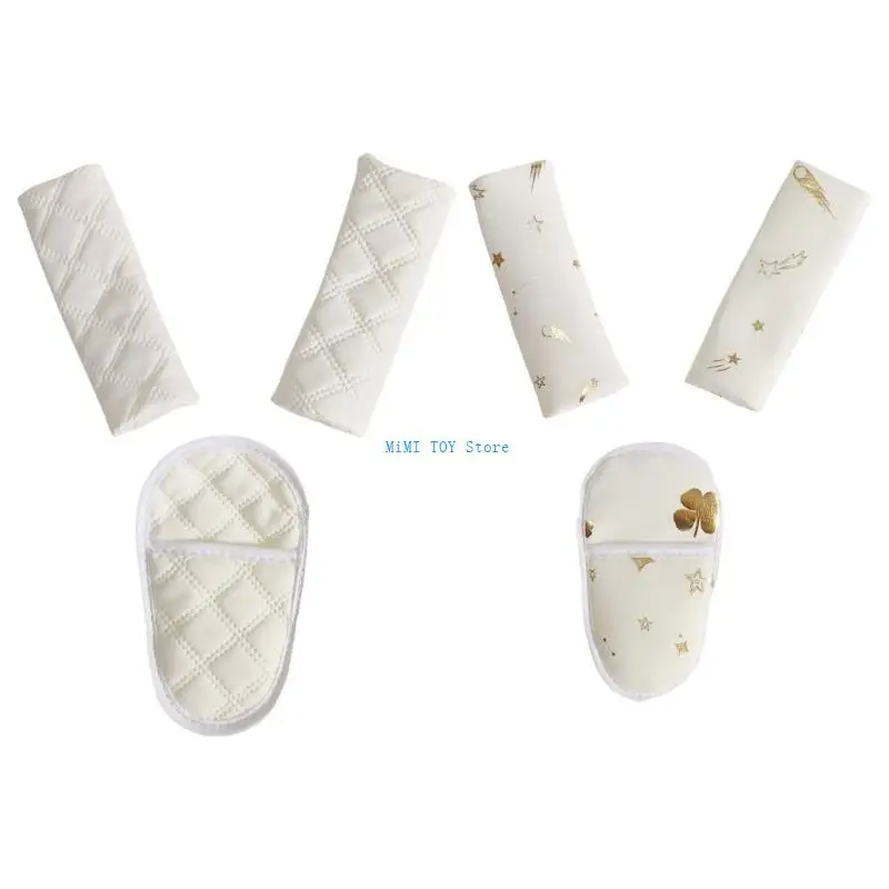 

24BE 1 Set Strollers Shoulder Pad Sleeve Crotch Guard Removable Washable Accessories