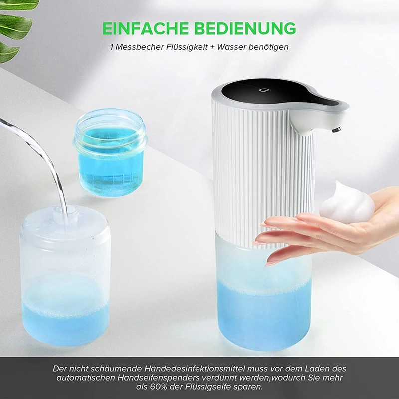 Automatischer Seifensp ender, 350ml Infrarot-Bewegungs sensor Schaums eifen spender, geeignet für Zuhause, Schule, Hotel, Büro