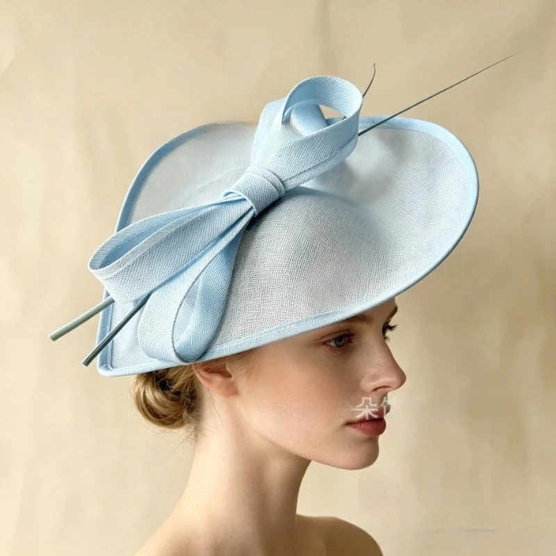 2026 Elegant Fascinator Hat Women Tea Party Kentucky Derby Fascinator Pillbox Hat Feather Flower Fascinator Wedding Cocktail