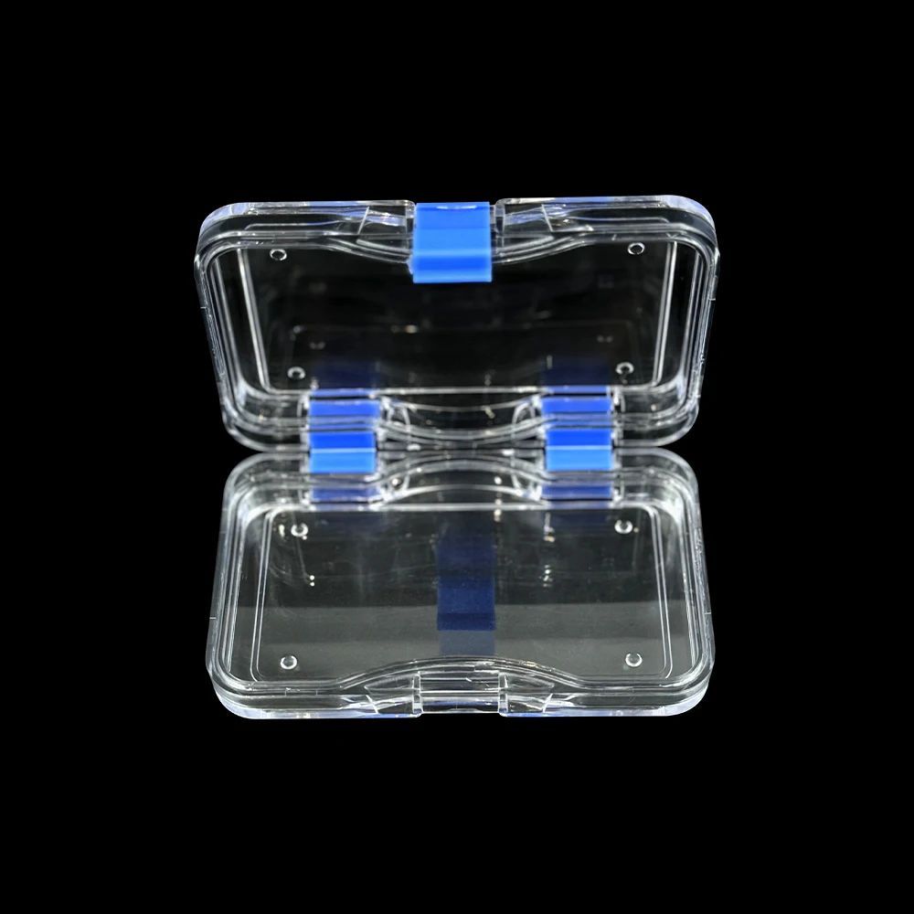 Dental Crown Box Plastic Transparent Denture Tooth Storage Box With Film Membrane Fake Teeth Prosthesis Crown Case Dentist Tools