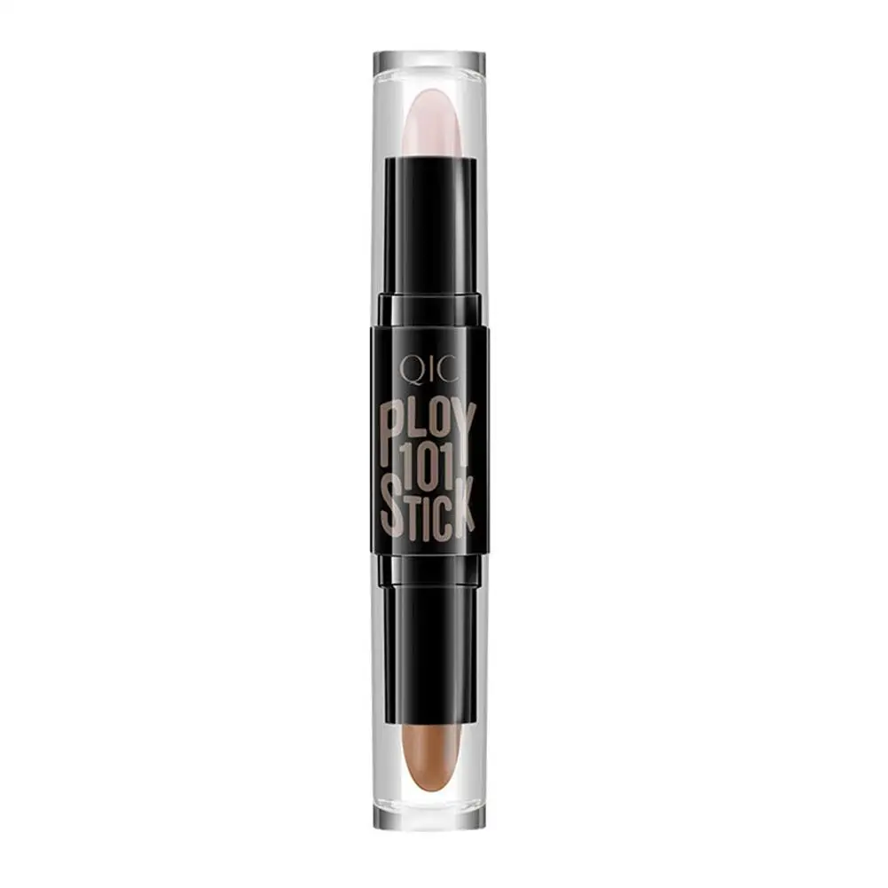 Double-head V Face Stick Highlighter Trimming Stick High-light Contouring Pen Makeup Long-lasting Stick Concealer Shadow C4D6