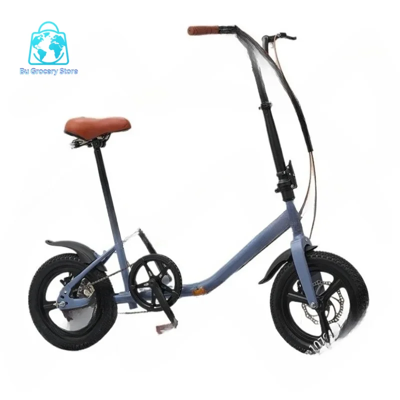 New folding 14-inch bicycle, male and female adult college students, leisure city is easy to carry small wheel bicycles