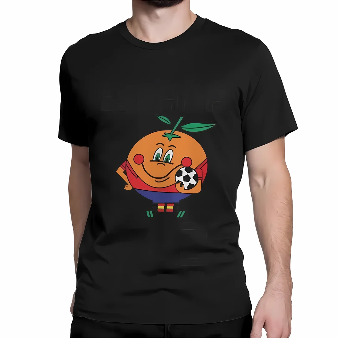 

Hot selling men's and women's Spanish mascots 3 printed short sleeved top men's casual breathable plus size T-shirt