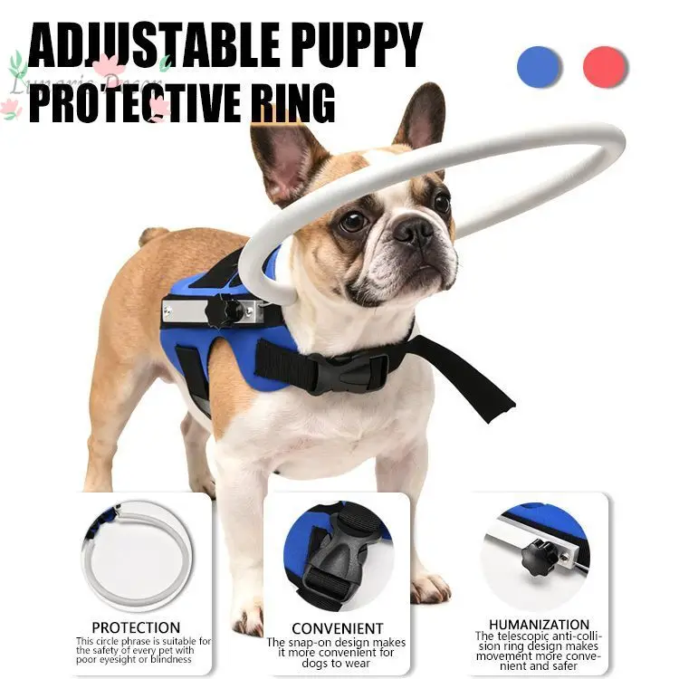 Obstacle protection cover, pearl cotton, adjustable blind eye anti-collision ring, pet and dog supplies
