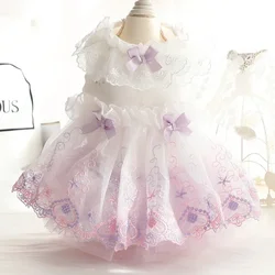 Dog clothes spring and summer thin cat princess dress wholesale high waist wedding dress small dog teddy pet