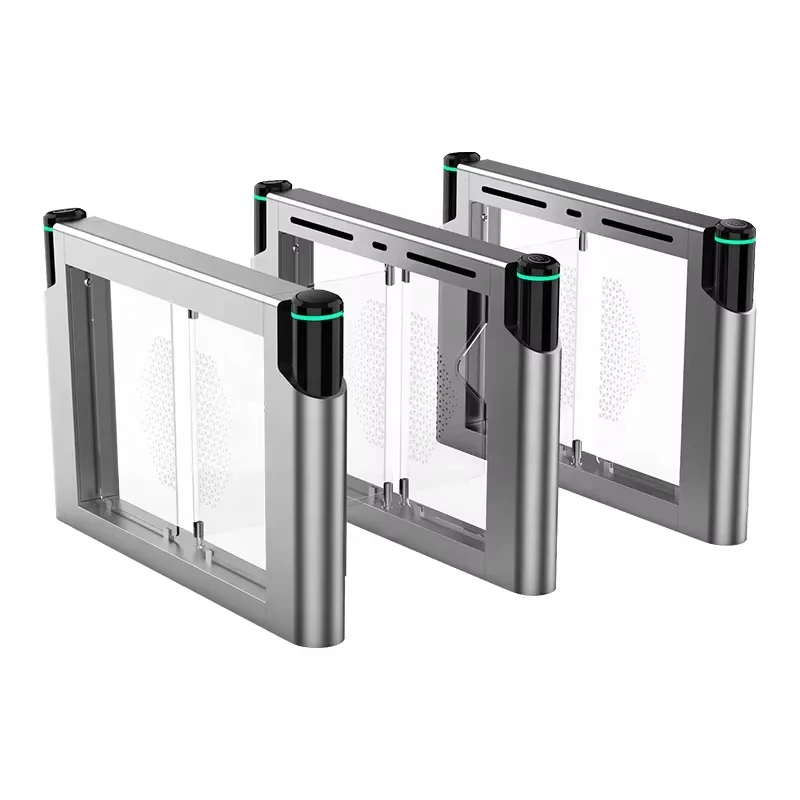 Automatic Entrance Face Recognition  Access Control Swing Barrier Security Turnstile  Gate for Indoor