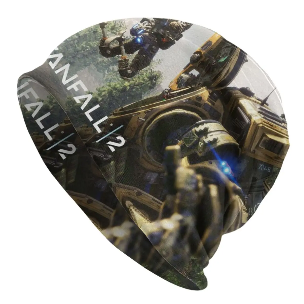 Titanfalls 2 Skullies Beanies Caps Men Women Unisex Streetwear Winter Warm Knitted Hat Adult Bonnet Hats