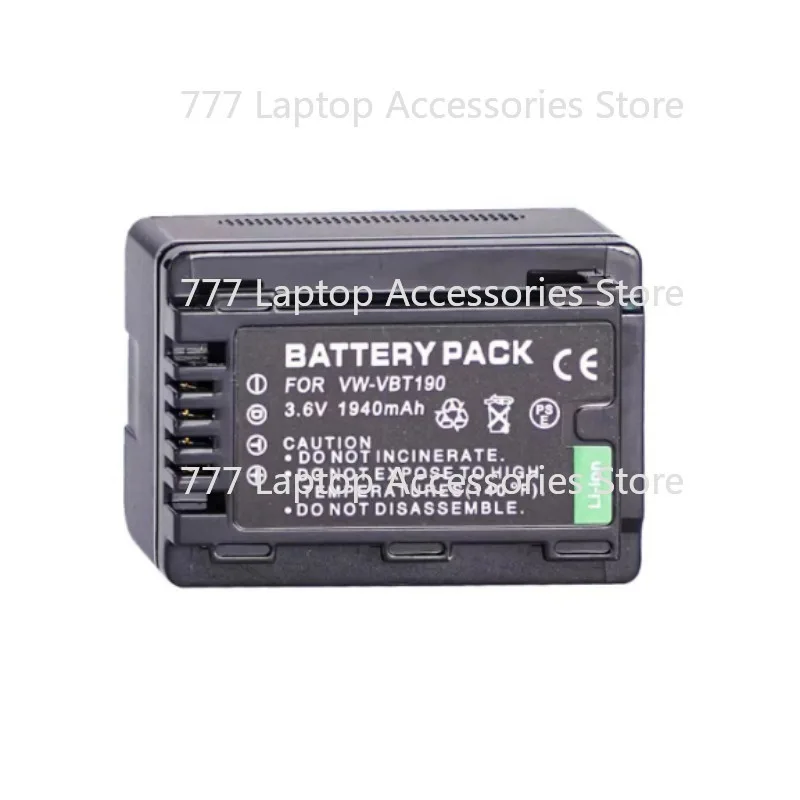 

VW-VBT190 Camera Battery 3.6V 1940mAH Rechargeable Battery for Panasonic HC-V110 130 160 180 201 210 230
