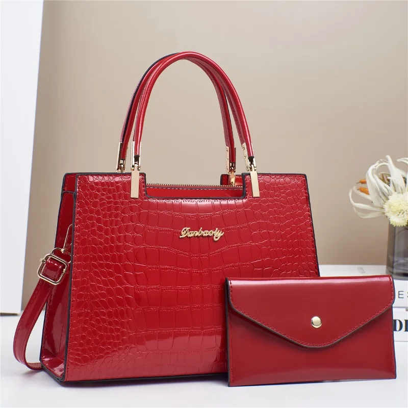 Brand New High Quality Bright Leather Women's Handbags and Purse Trend New Luxury Shoulder Bag Designer Ladies Crossbody Bags