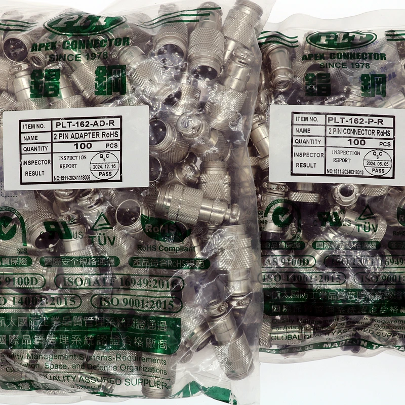 PLT-162-AD + P PLT-162-AD-R PLT-162-P-R PLT APEX Globale Agenten M16 2pin Luftfahrt-stecker Neue Original Made inTAIWAN RoHS UL