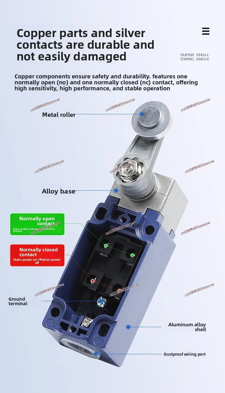 Stroke Switch Roller Limit Switch Rocker Arm Long Rod XCKJ10513 10541 10543 10511