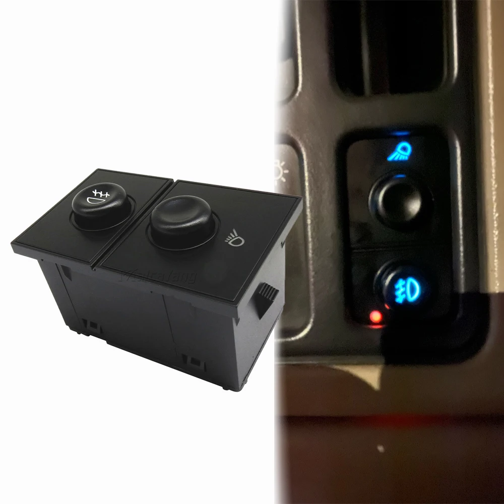 ل تشيفي أفالانش سيلفرادو سوبربان 1500 2500 تاهو 2003 2004 2005 2006 قطع غيار السيارات المصباح الضباب مصباح التحكم ضوء زر #3