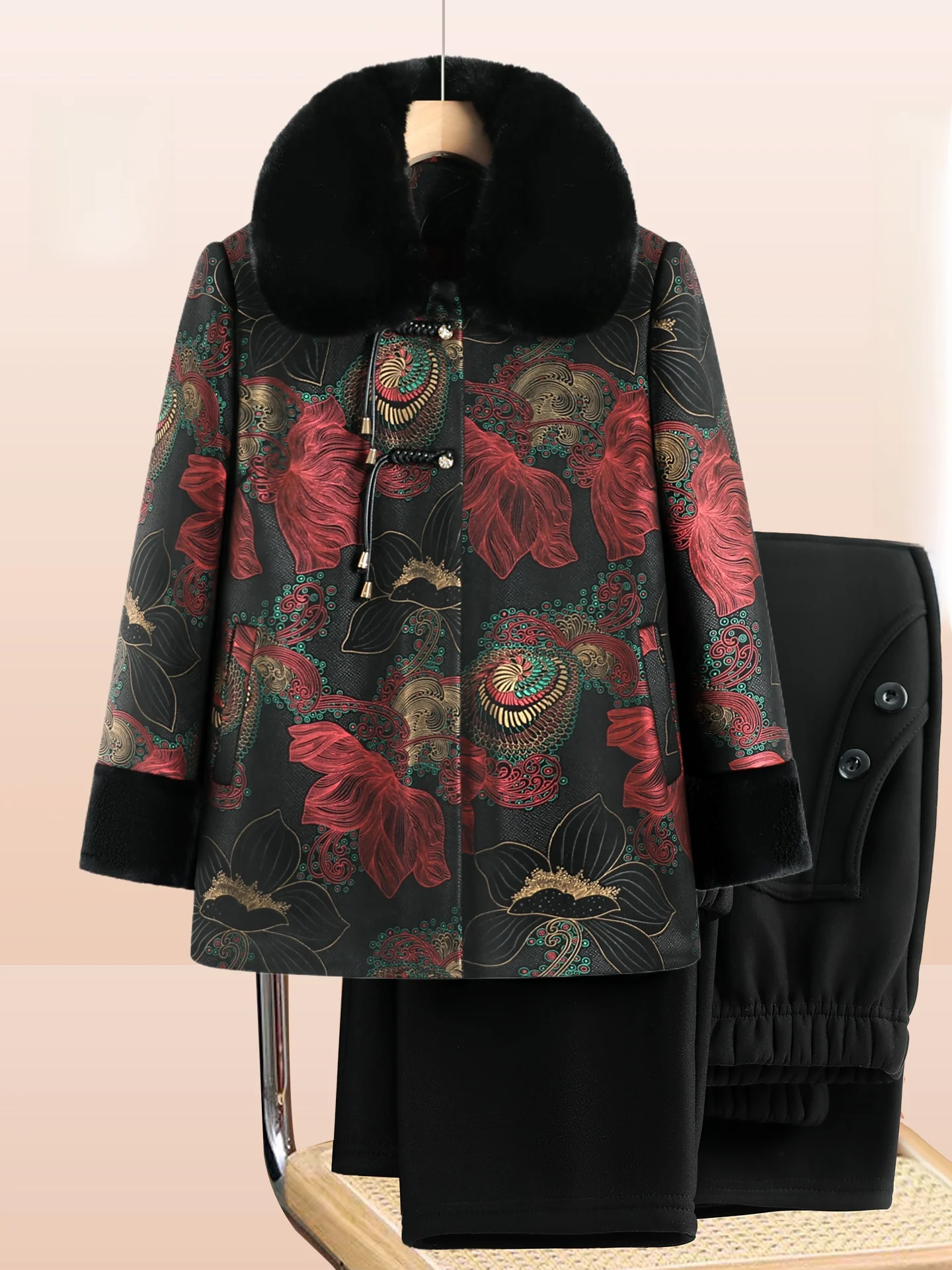 

Thiened Fce Winter Coat for ly Women Warm Cotton Jaet Long Pants Sle Faionable Loose Fit ly Ladies Wear