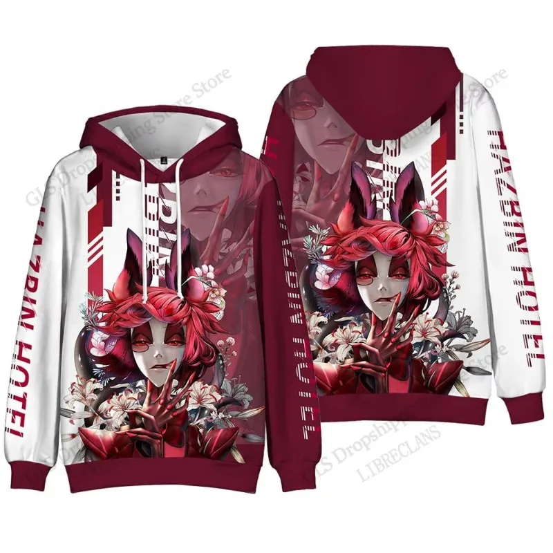 Cartoon Xinchangda Hazbin Hotel Anime 3d Print Hoodies Men Women Fashion Hoodies Sweatshit Coat Men Clothing Oversized Tracksuit