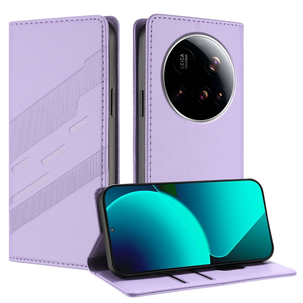 Barokke Flip Lederen Portemonnee Case VOOR XIAOMI MI POCO F5 X6 X7 F6 C75 C40 M7 PRO 4G 5G Telefoon Case Card Minimalistische Cover