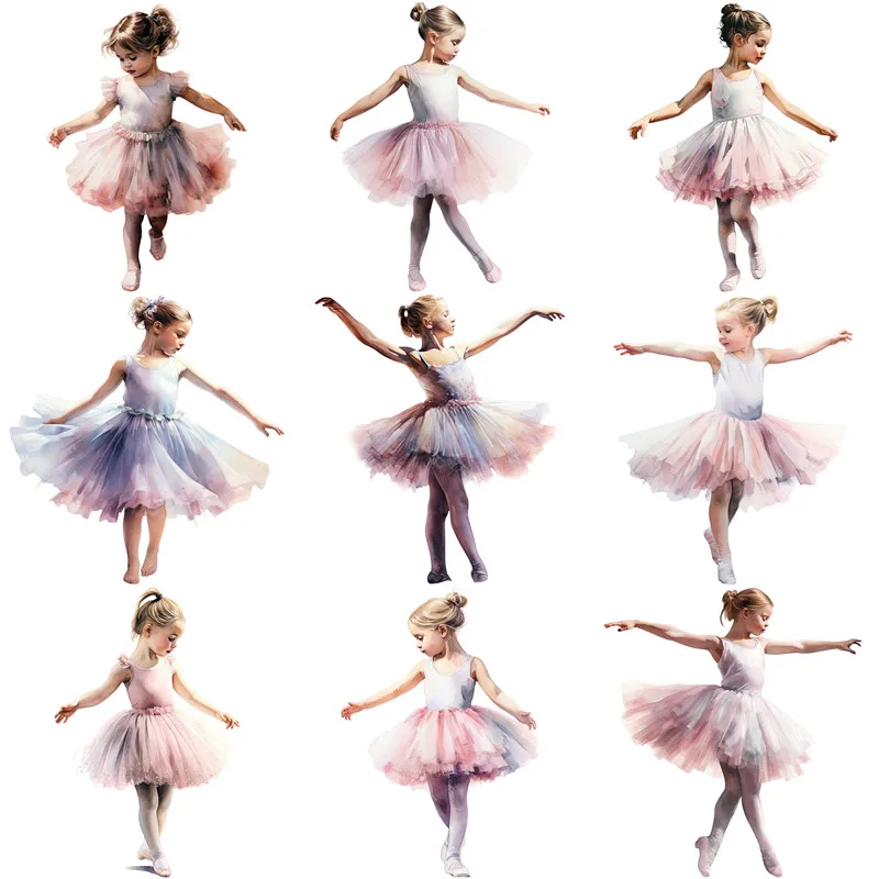 12Pcs/Pack Ballet Girl Sticker DIY Craft Scrapbooking Album Junk Journal Decorative Stickers