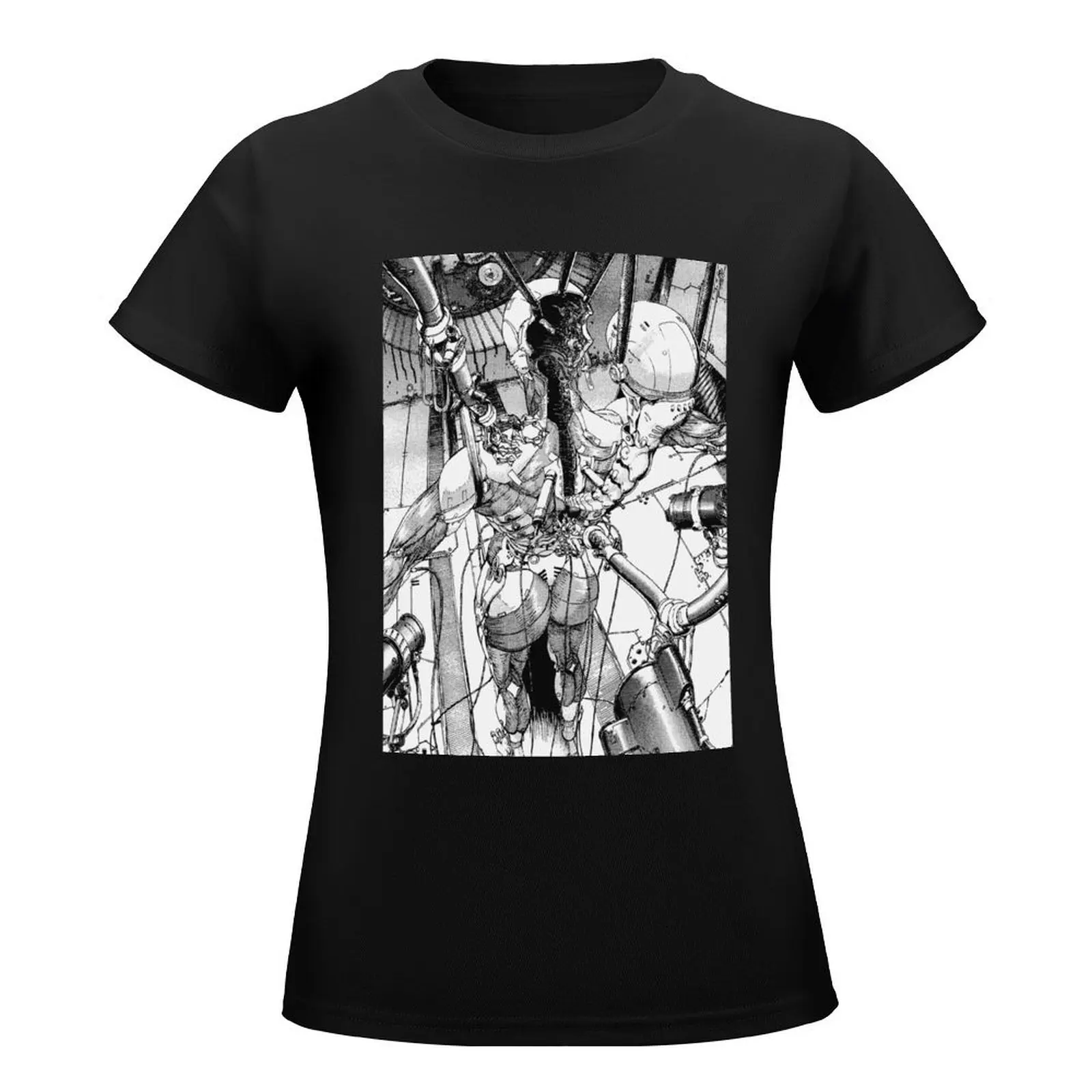 Ghost in the Shell Manga T-Shirt vintage clothes hippie clothes graphics Women clothing