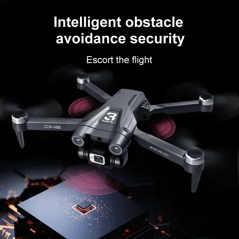 Xiaomi Mijia-Drone Z908Pro Max, Moteur Brushless pour Touristes, 8K, GPS Professionnel, WiFi, FPV, Évitement d'Obstacles, Quadricoptère Pliant, RC, 9000m