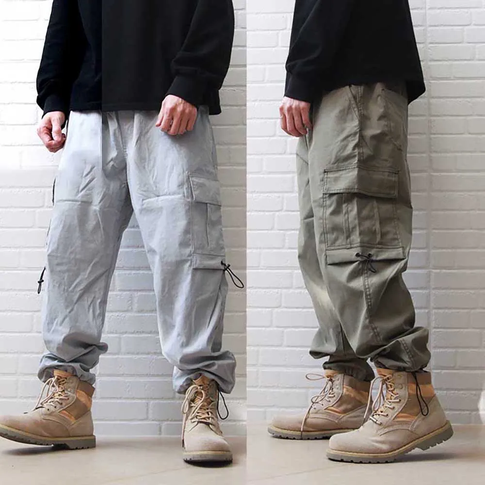 

Spring Fashion Cargo Pants Men's Casual Loose Baggy Trousers Tactical Retro Joggers Streetwear Hiphop Plus Size Clothing