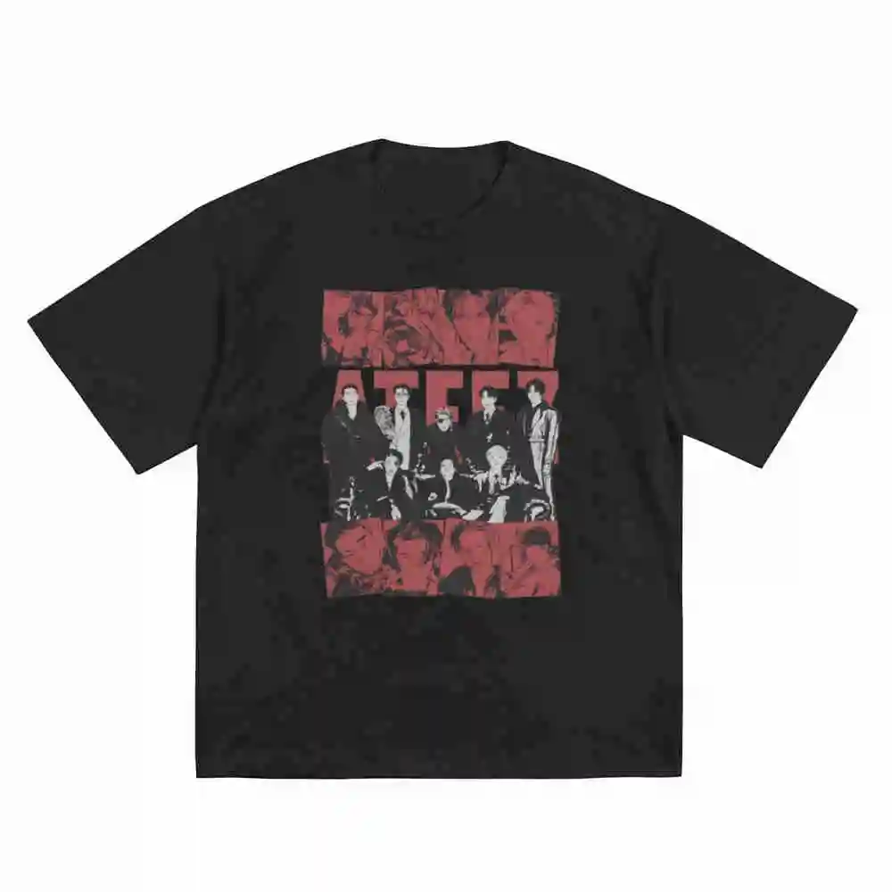 ATEEZ In Your Fantasy World Tour Short Sleeve Tee 100% Cotton T-Shirt