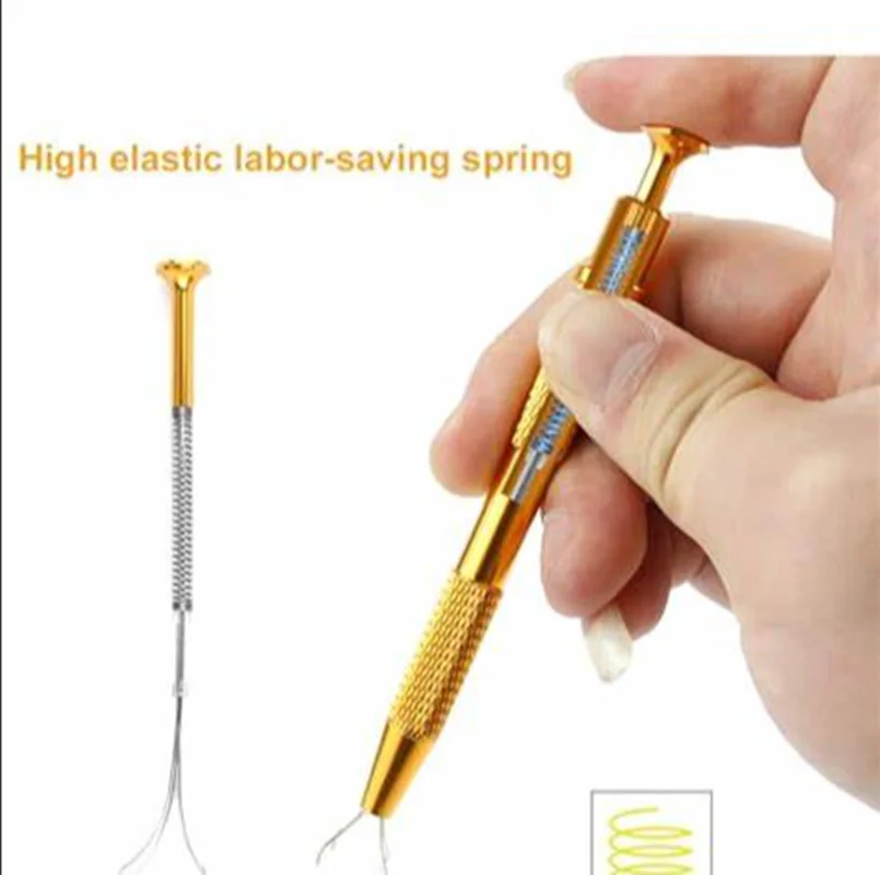 Component Grabber Four Claw Electronic Component IC BGA Chip Gripper Extractor Screw Picker Pick Up Pen Jewelry Repair Hand tool
