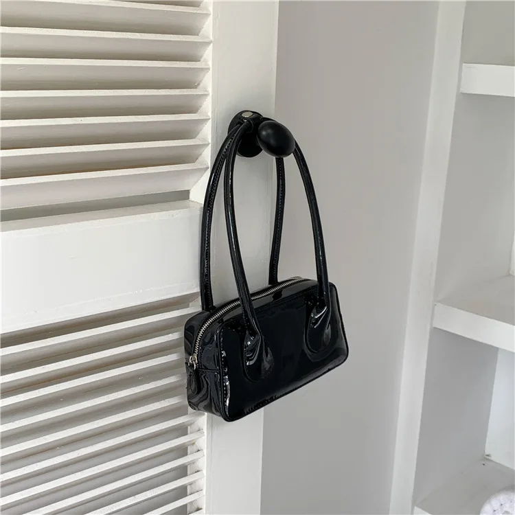 Fashion Patent Leather Handbags Silver Crossbody Bag Luxury Brands Shoulder Bag Candy Color Designer Bags for Women 2024