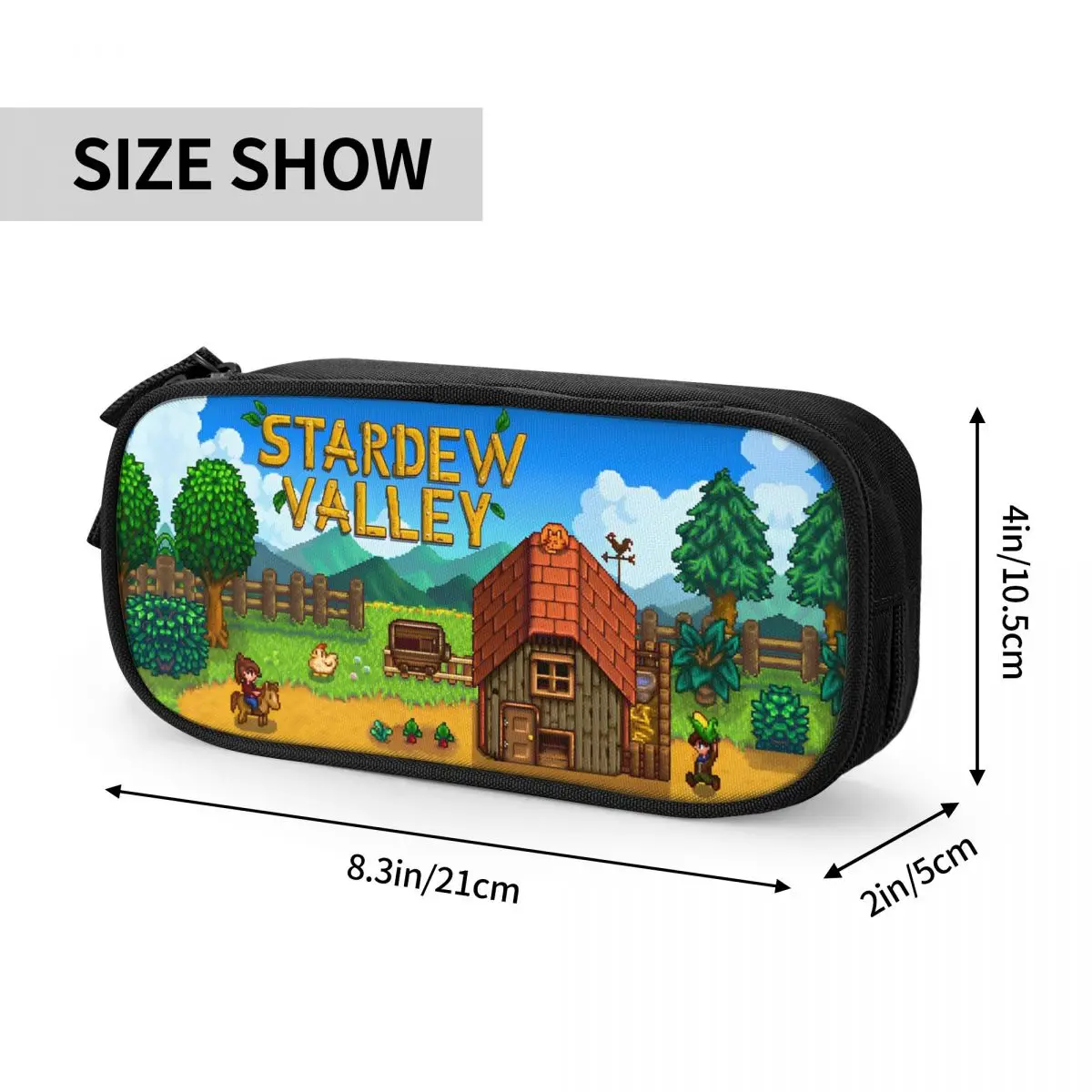 جديد Stardew Valley مقلمة الزراعة RPG لعبة صندوق رصاص القلم الاطفال حقيبة تخزين كبيرة اللوازم المدرسية هدية القرطاسية