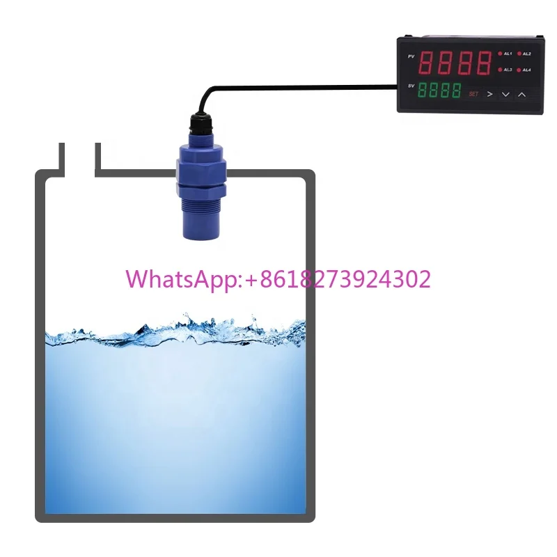 

4-20 MA Water tank Measurement Level Gauge Transmitter Ultrasonic Lever Sensor Rs485