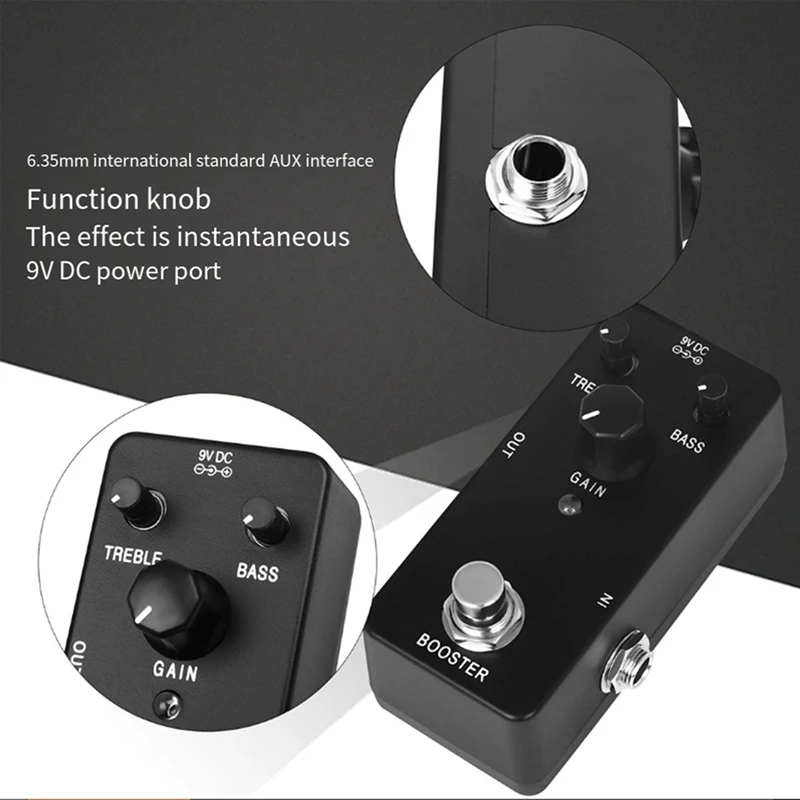 Pedal de efectos individuales para guitarra XG-7, BOOSTER puro de alta ganancia, reemplazo de guitarra