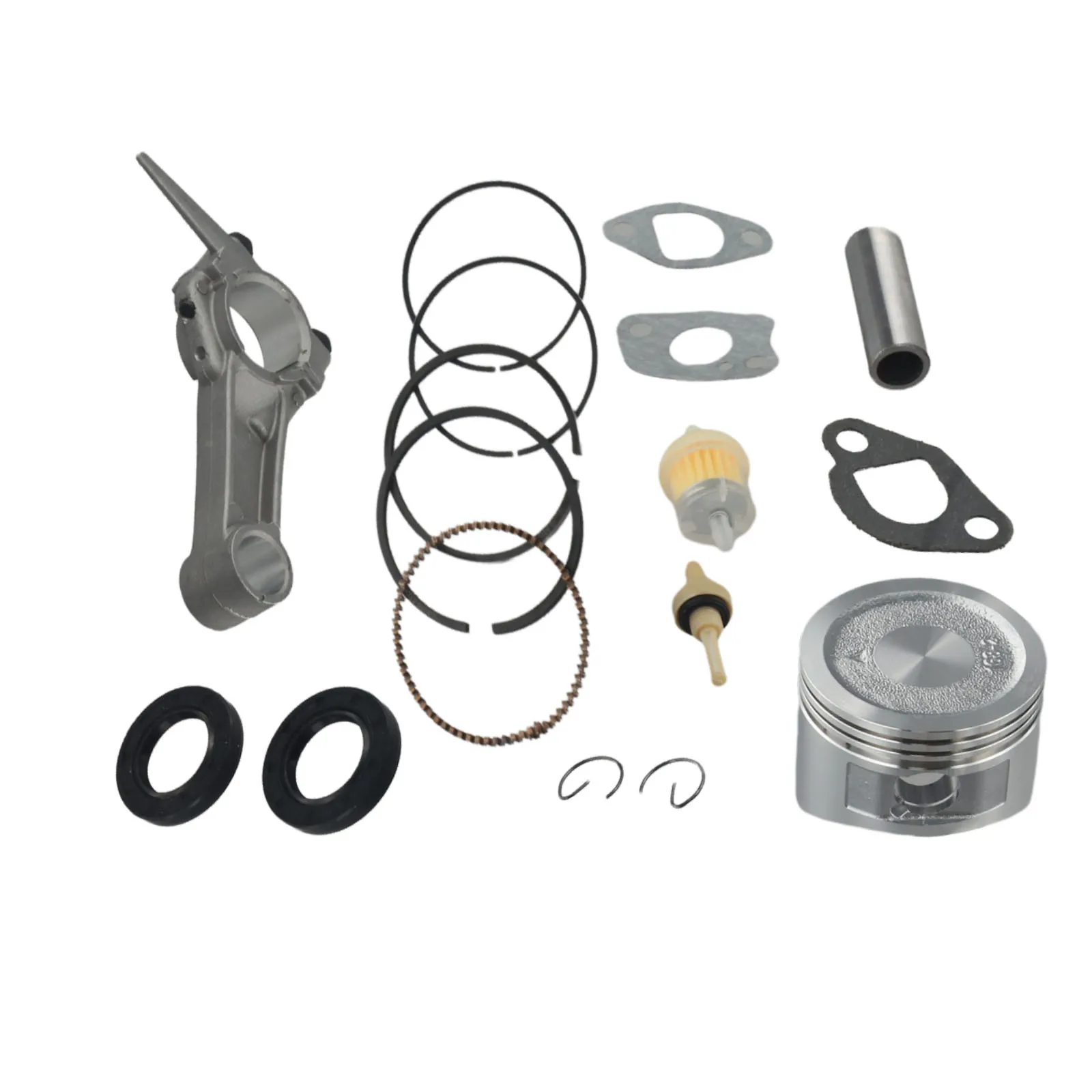 Engine Rebuild Kit with Connecting Rod For Piston Pin For Rings Clips Gaskets Oil Filters and Oil Seals for Honda For GX200 168F