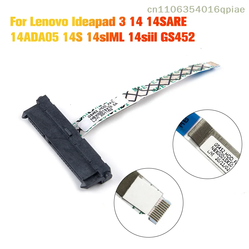Summer4For Ideapad 3 14 14SARE 14S14sIML GS452 SATA HDD SSD Connector Flex Cable