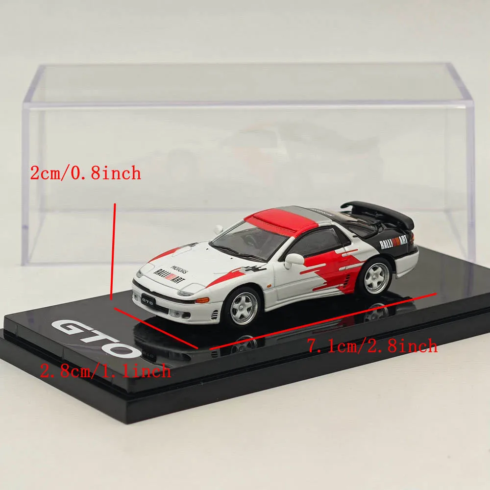 1/64 Hobby Japan for GTO TWIN TURBO RALLIART White HJ641065CRA Diecast Model Car Limited Collection