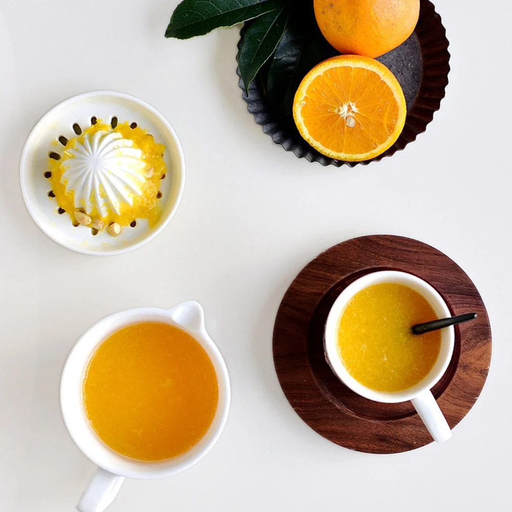 

Manual Fruit Ceramic Labor-saving Squeezer Useful Juicer Convenient Home Juicer Premium Material Simple Design Safe Operation