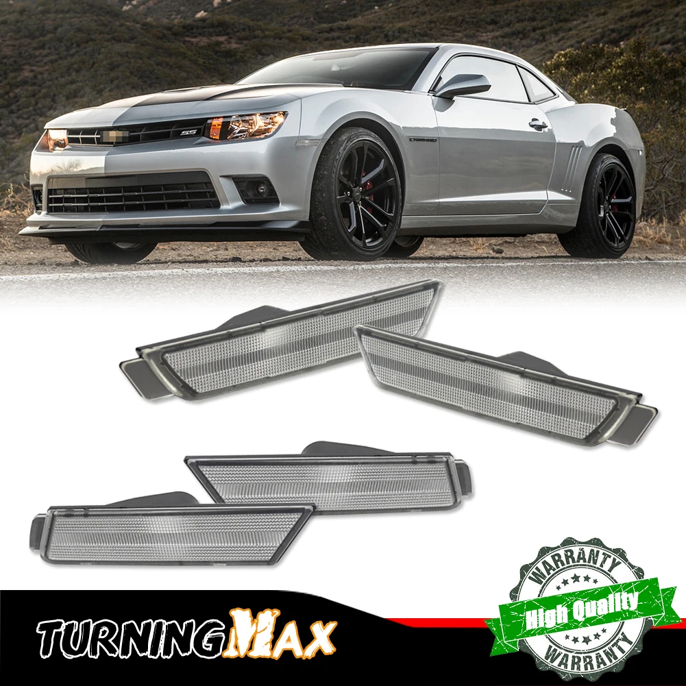 Car Front / Rear Bumper Side Marker Light Cover Housings For Chevrolet Camaro 2010 2011 2012 2013 2014 2015, No Bulb / Socket