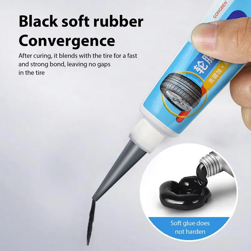 Car Tire Repair Glue Super-Glue Adhesive For Sidewall Puncture 30ml Strong Bonding Adhesive Tire Repair Glue For DIY Crafts