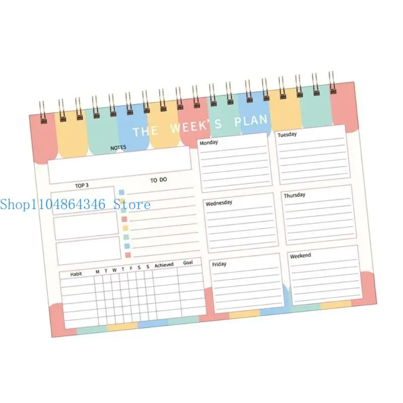 5ASD SPIRALS Блокноты 2025 Планировщик еженедельный планировщик еженедельный планировщик Daily Planner Planner