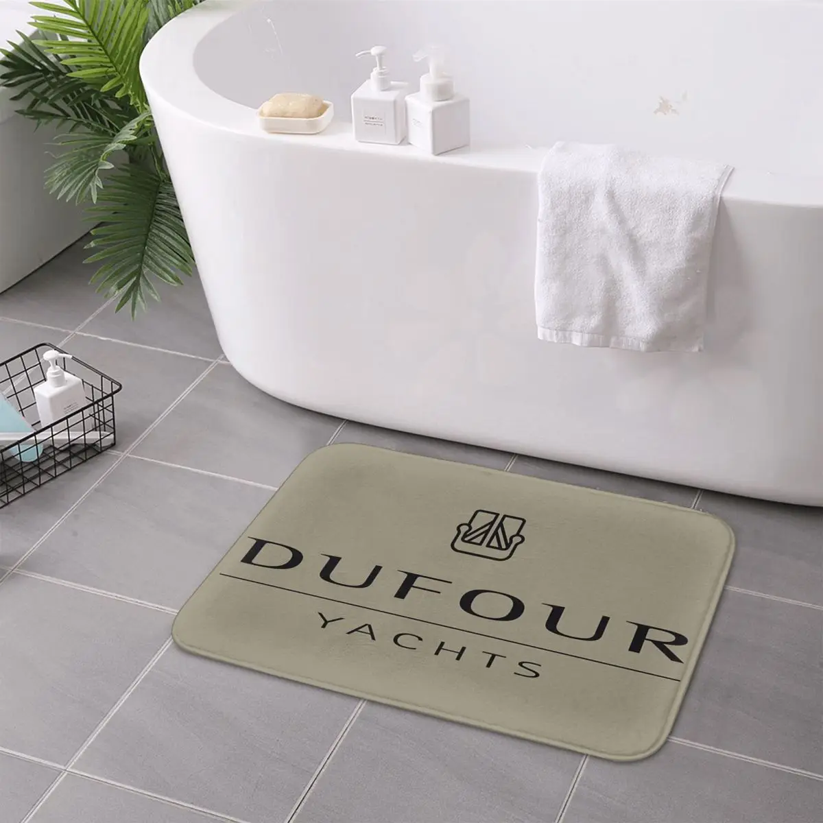 Dufour Yacht  Anti-slip Doormat Floor Mat Carpet Rug for Kitchen Entrance Home Bathroom Living room Footpad Mats