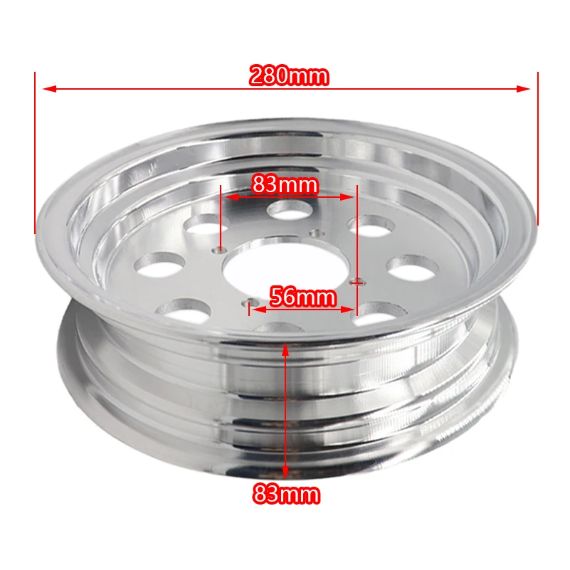 10x2.75 For monkey bike motorcycle accessories modified 2.75-10 Aluminium alloy wheel hub 10 inch wheel vacuum rim