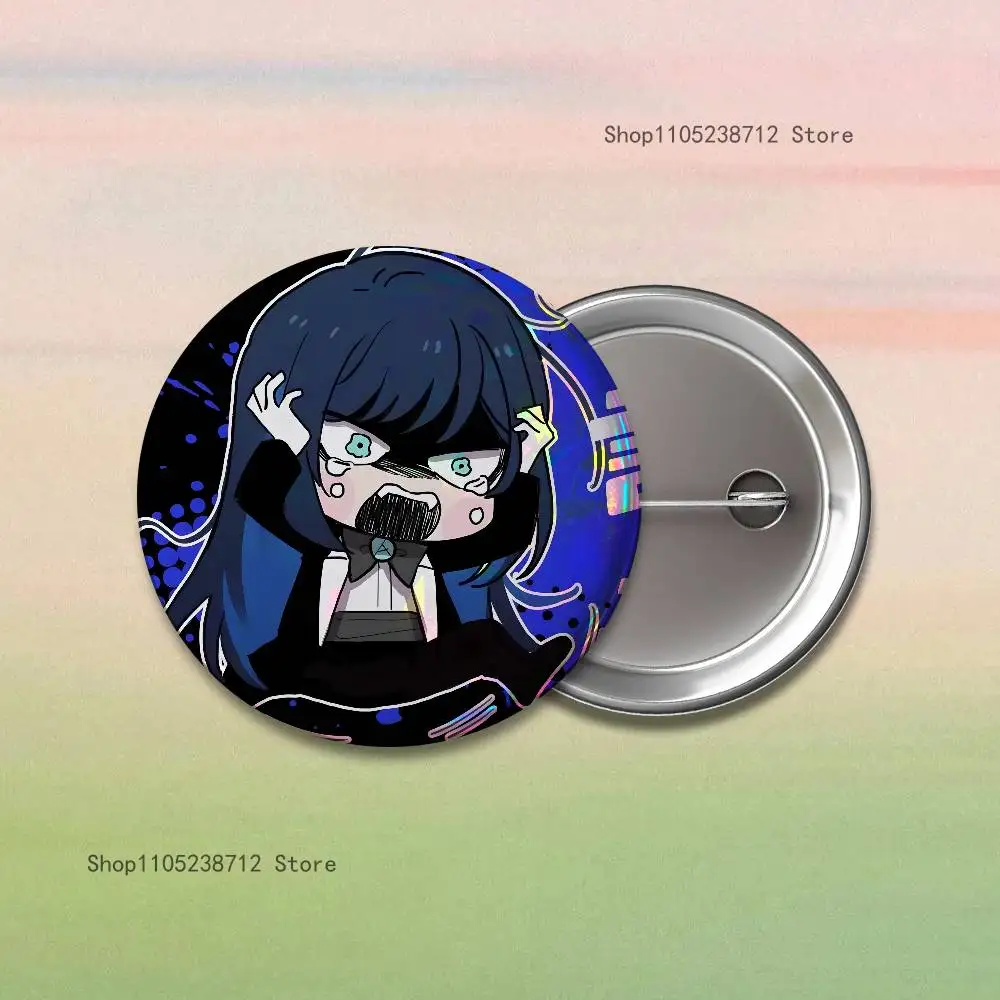 A-AdoS أنيمي لطيف شارات زر جولة الإبداعية دبوس بروش شارة حقيبة ديكور المشجعين جمع الأصدقاء الهدايا