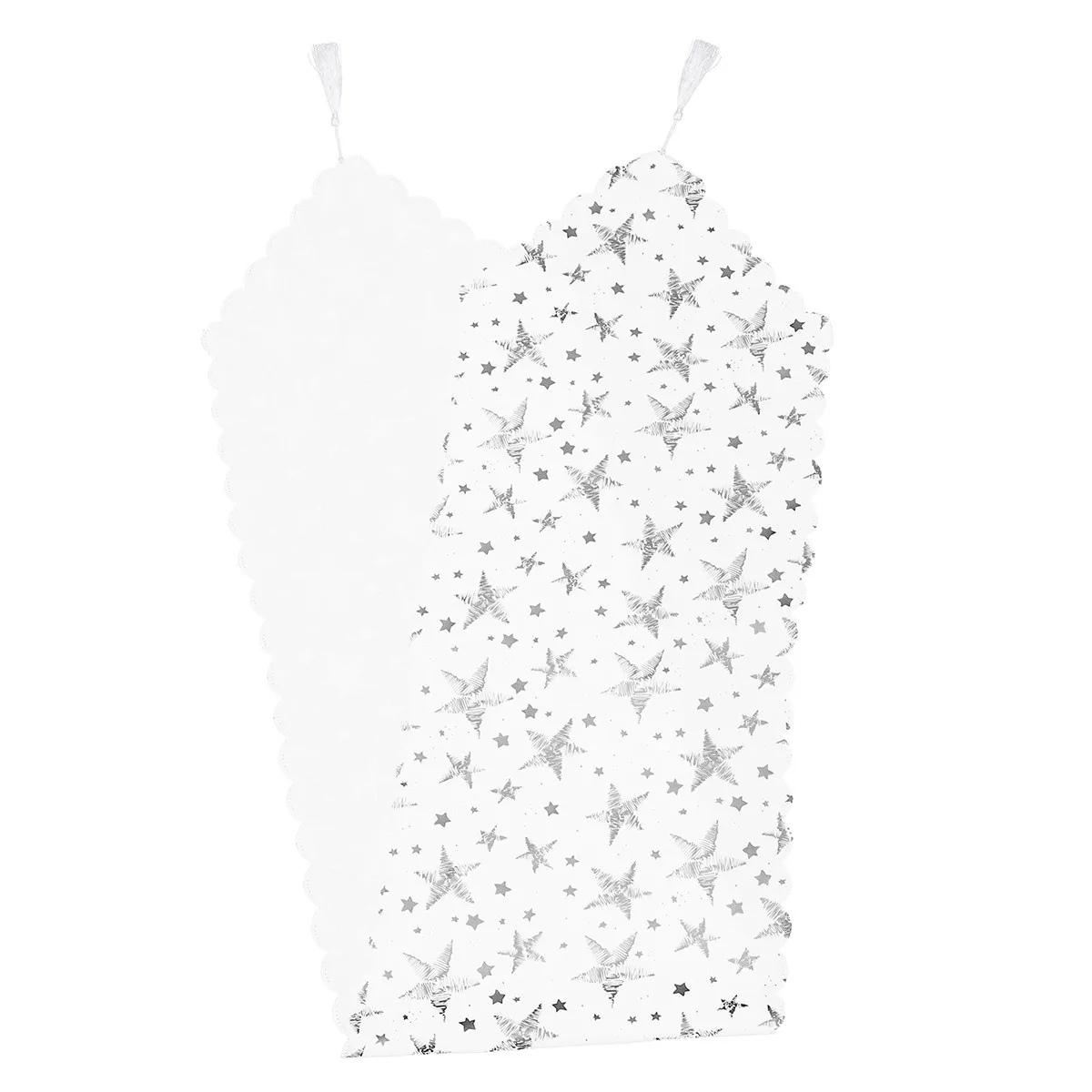 

1 шт. Золотая фольгированная звездная настольная дорожка для праздничного стола, декоративная, тонкой работы, для столовой, кухни, домашнего использования