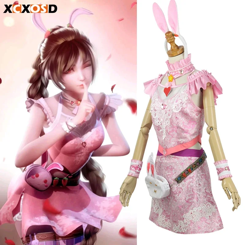 Xcxsd doulacontinent bunny Xiaowu Косплей Костюм Аниме персонаж наряд Детский прекрасный подарок платье одежда для ролевых игр