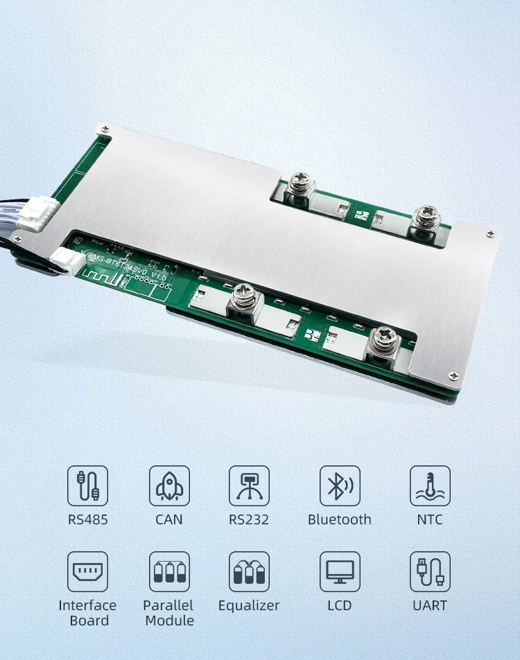 XJ Led Light 3.2v 2a Lifepo4 Lfp Pcba Pcm For 3.2v/cell Battery Protection Board 15s Lifepo4 Management System Bms