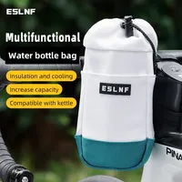 ESLNF Bike Water Bottle Holder Cycling Water Bottle Carrier Pouch Insulated Kettle Shoulder Bag MTB Road Bicycle Handlebar Bag