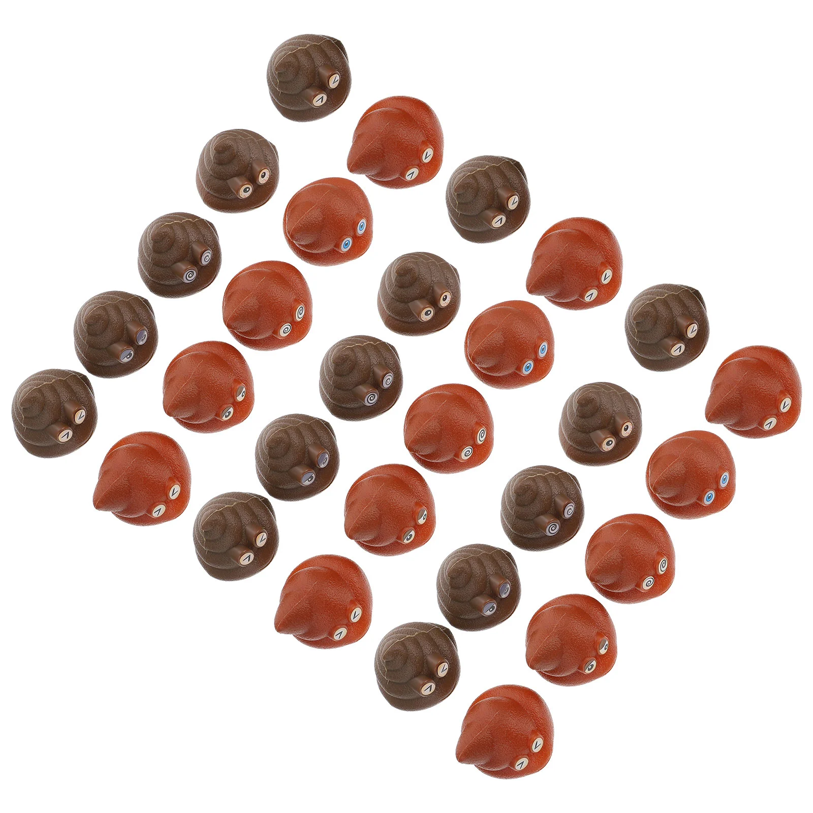 40 Pcs Poop Toys Mini Tossing Game Prop Funny Poo-shaped Playthings Pvc Kids Prank Child Throwing