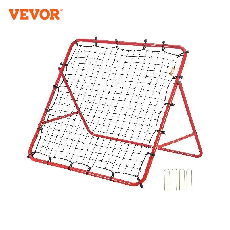 vevor futebol rebound net presentes de treinamento de futebol portatil angulos ajustaveis goal net aids e equipamentos facil de configurar 01