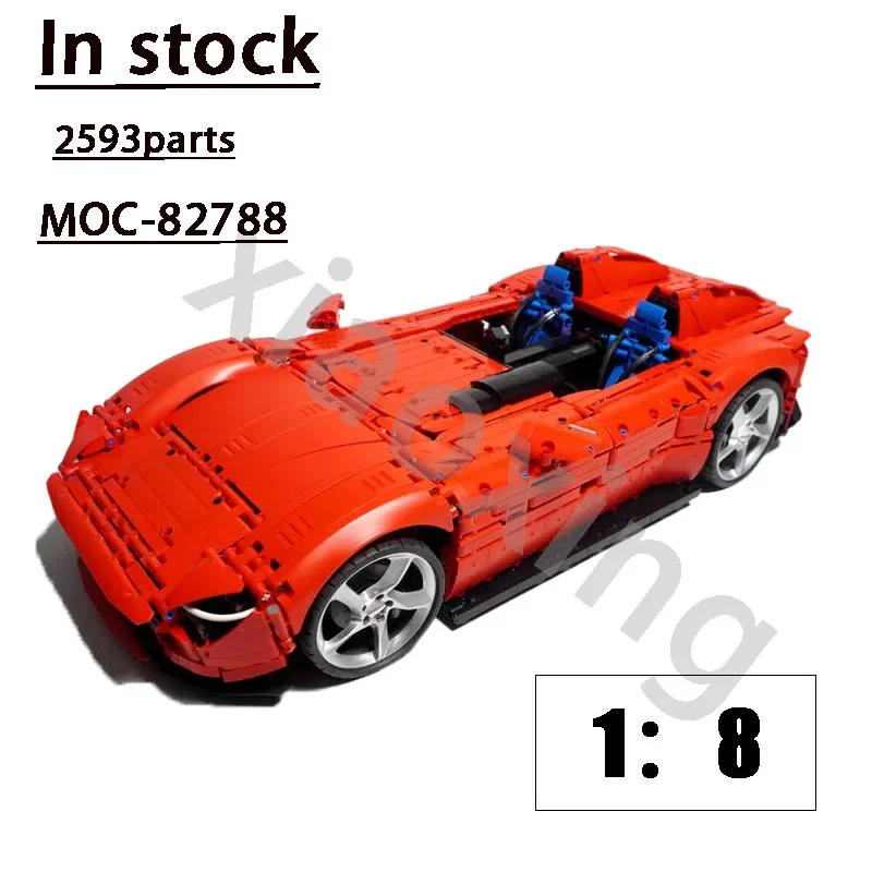 42143 Classic Sports Car Is Compatible with MOC-128423 New SportsCar BuildingBlock Model1: 84033 PartsChildren's BirthdayToyGift