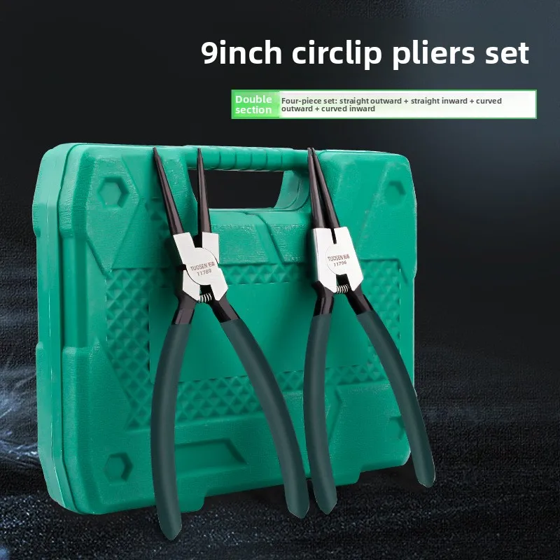 Multi-Purpose Expander Pliers Set 7 Inch Hole Use Pliers 9 Inch Double Section Wrench Spring Retainer Clip Pliers