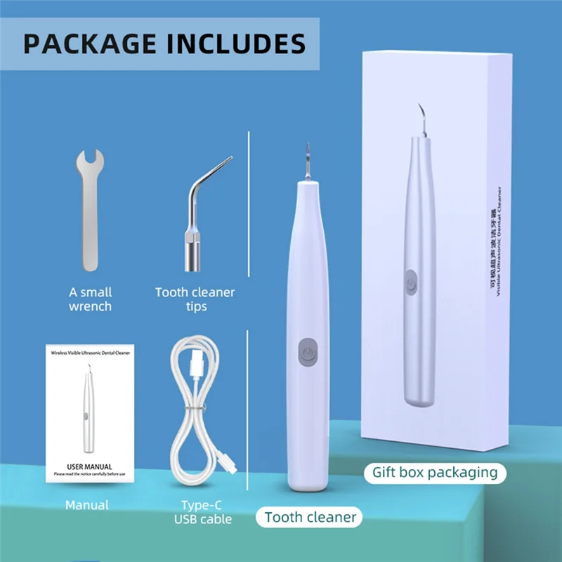 A05G-APP Visual Ultrasonic  Scaler With Camera LED Calculus Oral Tartar Remover Tooth Stain Cleaner Teeth Whitening