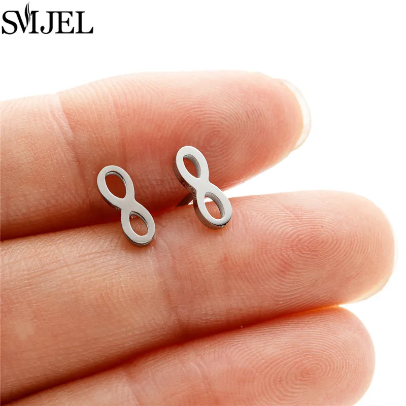 Roestvrij staal mini-oorknopjes Eenvoudige U-vormige oorbellen voor vrouwen Tiny Star Heart Cross Flower Triangle Ear Pierced Oorbellen